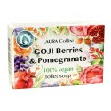 Toilet soap Goji berries & pomegranate 100g, 100% VEGAN